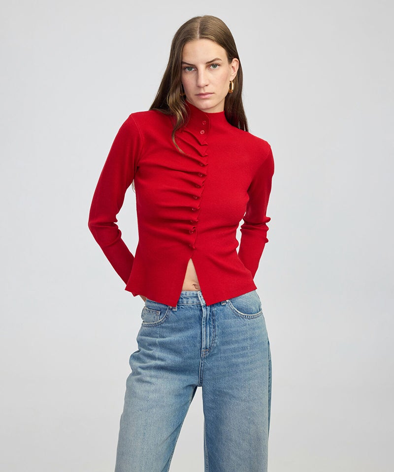 Ipekyol Asymmetric Knit Top - Image 1