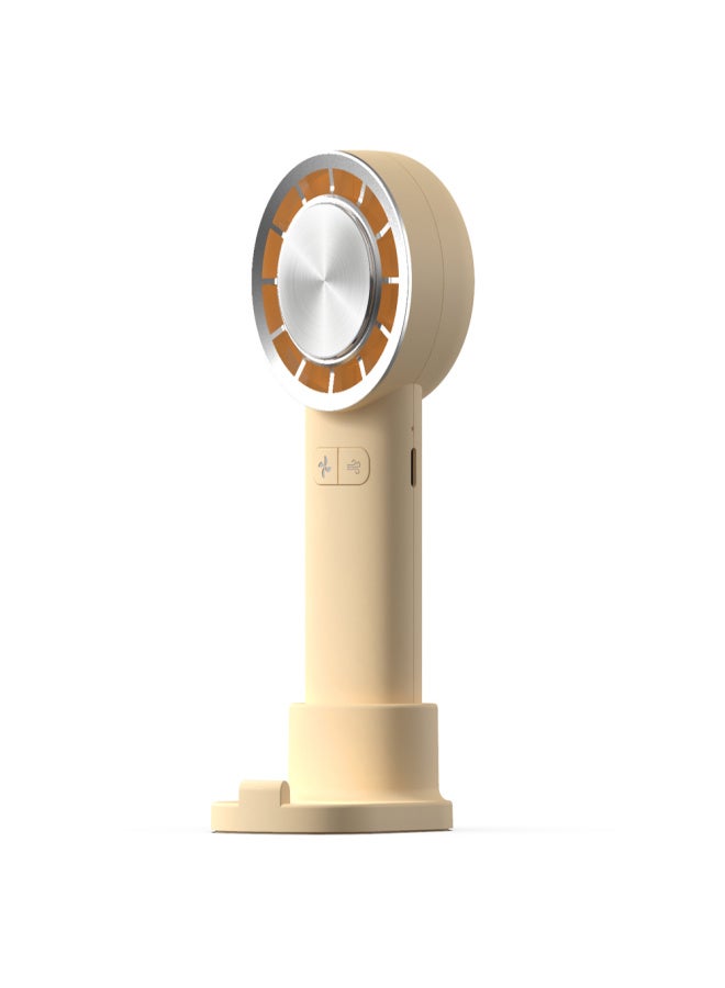 Handheld Fan Portable Electric Cold Compress Cooling Fan USB Rechargeable Desk Table Fan with 3 Adjustable Wind Speed Phone Holder for Home Office Travel Use - Image 5
