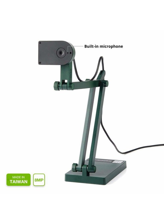 IPEVO V4K Ultra High Definition 8MP USB-Dokumentenkamera - Mac OS, Windows, Chromebook, Zoom, Microsoft Teams, OBS für Live-Demo, Webkonferenzen, Fernunterricht - Image 5