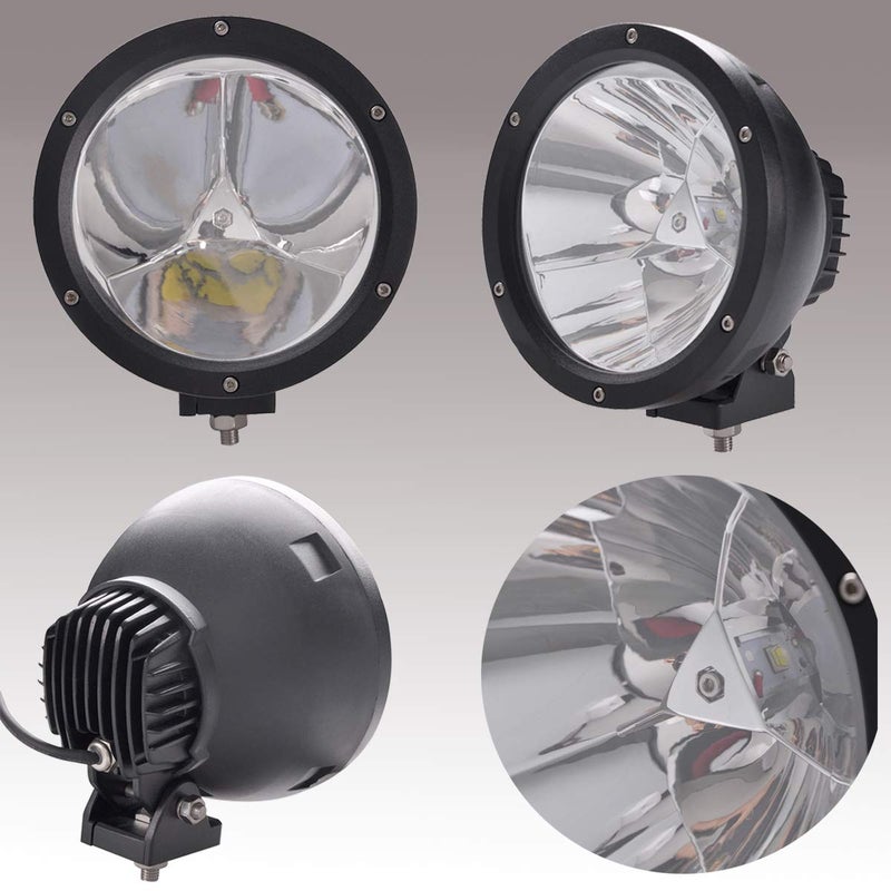ECAHAYAKU 7 inch Round LED Headlight Spot Beam 45W 12V/24V Waterproof for Off-Road Vehicles - Image 4