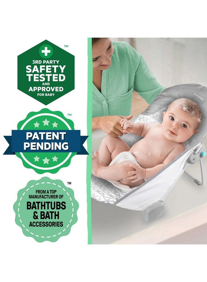 Ingenuity Foldaway 2-Position Baby Bath Seat, Adjustable Support for Sink or Bathtub, Ages 0-6 Months up to 20 Pounds, Machine-Washable Sling - Image 3