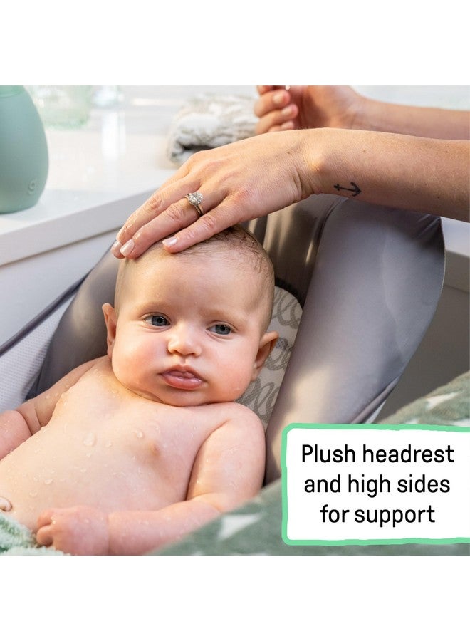 Ingenuity Foldaway 2-Position Baby Bath Seat, Adjustable Support for Sink or Bathtub, Ages 0-6 Months up to 20 Pounds, Machine-Washable Sling - Image 4