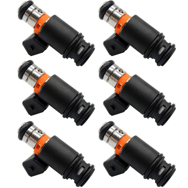 HiSport IWP022 6PCS Fuel Injectors 5 Holes Compatible with Volkswagen EuroVan 1997 1999 2000 V6 28L Compatible with Volkswagen Golf Jetta 19992001 V6 28L 021906031D - Image 2