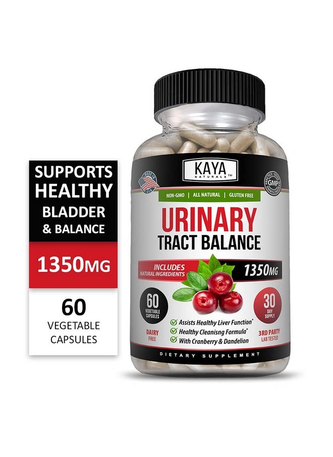 Kaya Naturals - Dmannose Urinary Tract Ut Cleanse & Bladder Health Made With Cranberry Hibiscus & Dandelion Root D Mannose Capsules Cranberry Supplement 60 Veggie Capsules - Image 1