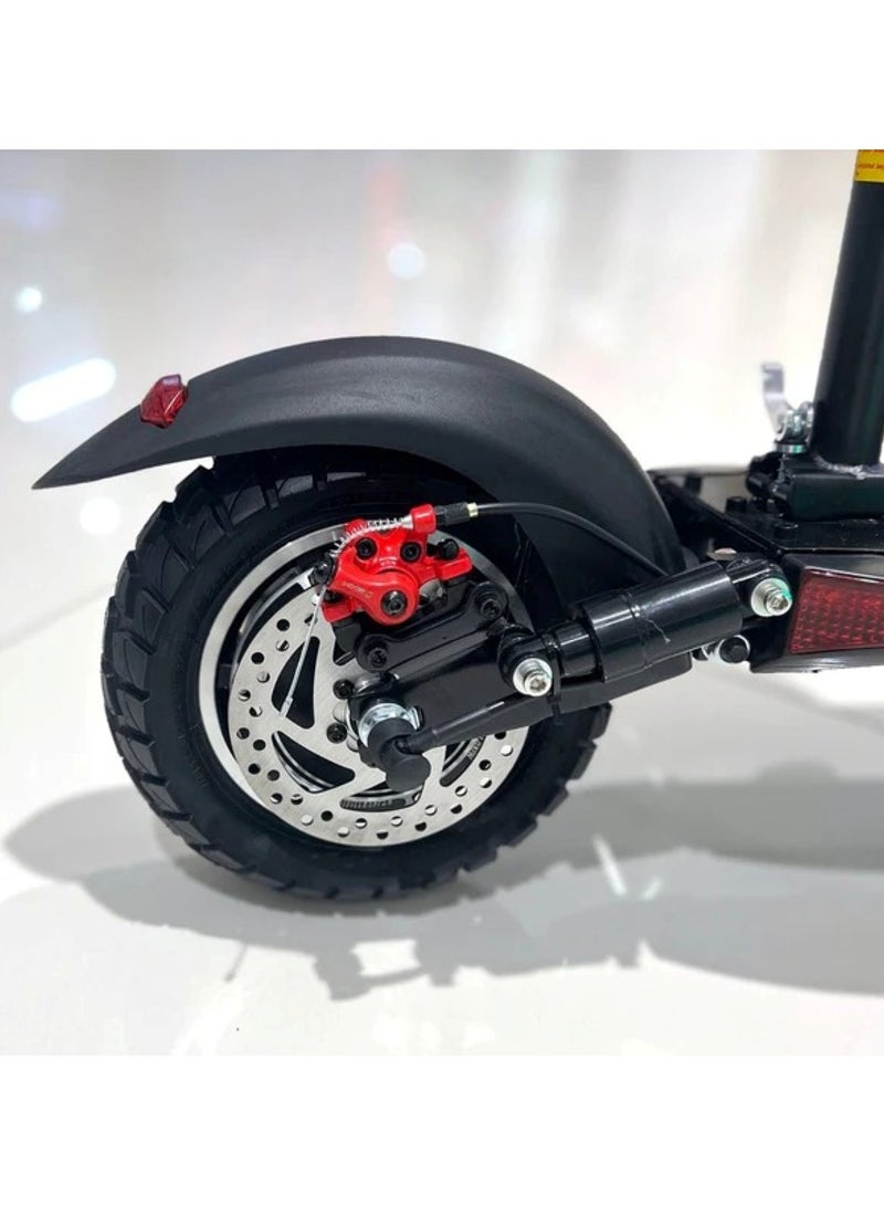 وينر سكاي سكوتر كهربائي E10 نسخة مطورة مع 3 مصابيح، محرك 1200 واط، بطارية 48 فولت 13 أمبير/ساعة، مدى 65 كم، قيادة سلسة للغاية، لون أسود - Image 2