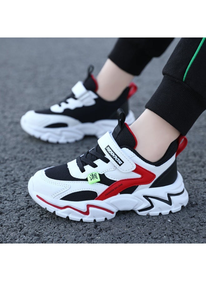 أحذية رياضية للأطفال الأولاد للألعاب الرياضية غير الرسمية، أحذية للمشي، الجري، التنزه، كرة السلة، التنس، مدربين