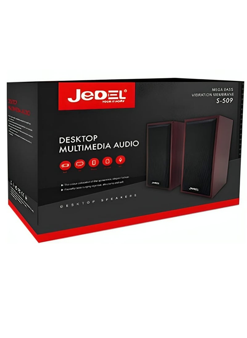Jedel S-509 Portable Desktop Multimedia Speaker - Image 3