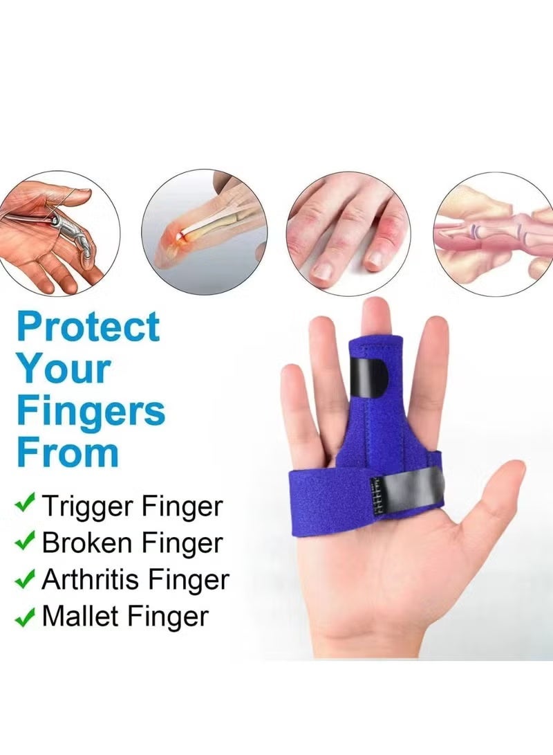Brace for Right Hand, Index Middle Ring Pinky, Trigger Finger Splints for Arthritis Pain Tendon Injury, Broken Mallet Finger Stabilizer Supports for Dislocated Knuckle Immobilizer Wrap - Image 5
