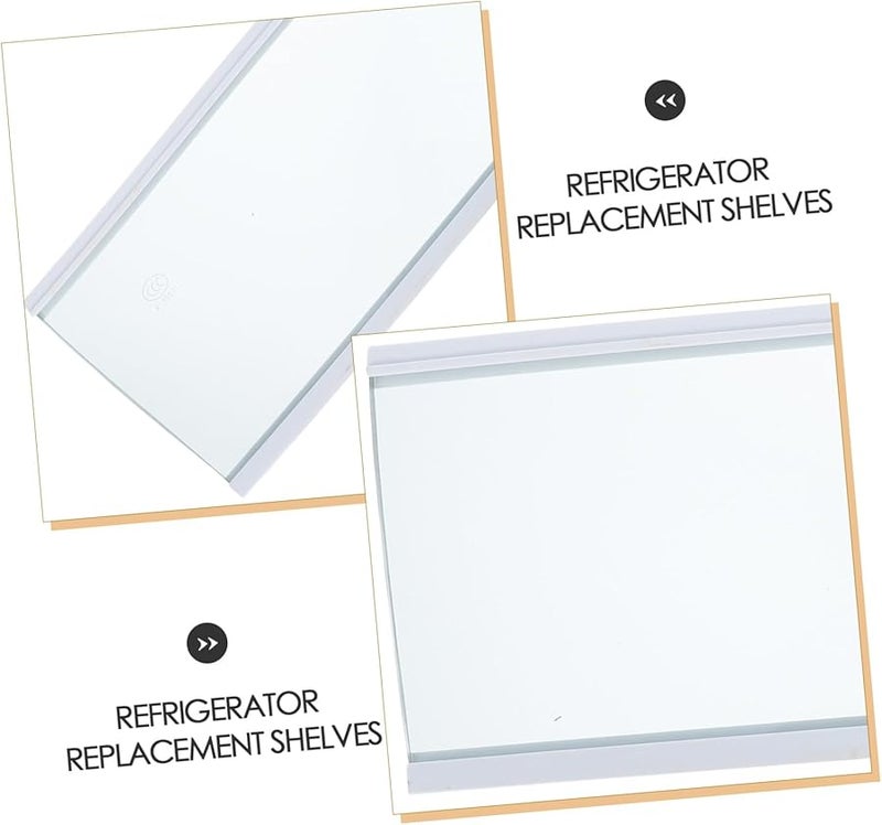 رفيقة ثلاجة من الزجاج المقسى بديل 14.62 × 5.74 بوصة شفافة - Image 5