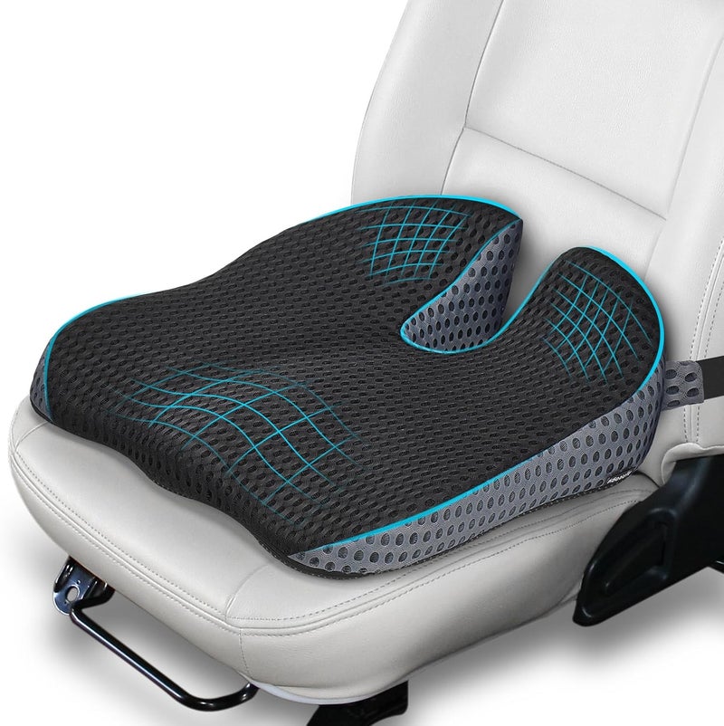 Ajiteogy Ergonomic Mesh Seat Cushion - Breathable Black - Image 1