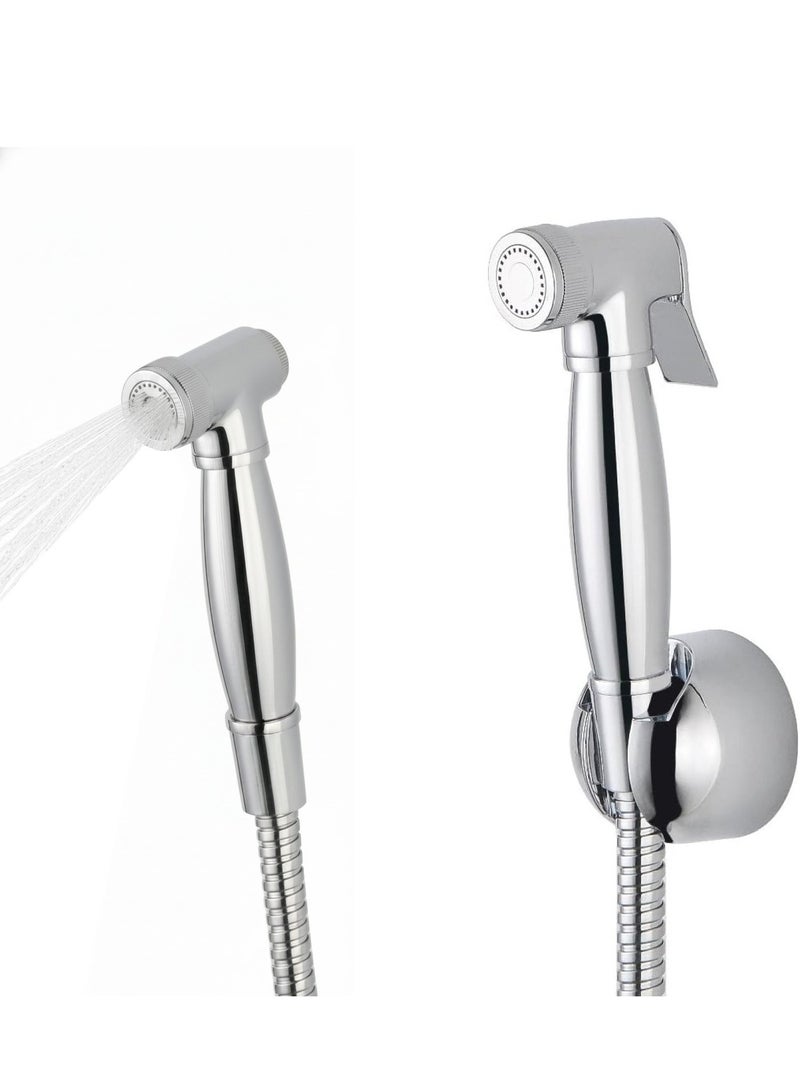 Bold Moda Brass Bidet Shattaf Handheld Sprayer,Adjustable Water Pressure with Hot & Cold Control, Leak-Free Brass Core, Chrome-Plated Stainless Steel Hose, Eco-Friendly Water Saving, Easy DIY Install, Bathroom Hygiene Spray ,UAE - Image 3
