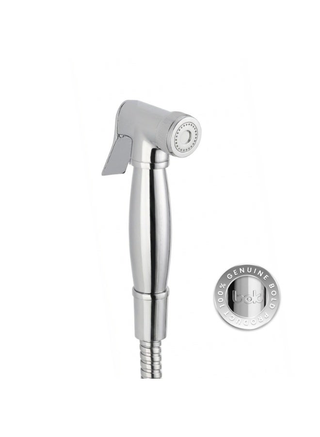 Bold Moda Brass Bidet Shattaf Handheld Sprayer,Adjustable Water Pressure with Hot & Cold Control, Leak-Free Brass Core, Chrome-Plated Stainless Steel Hose, Eco-Friendly Water Saving, Easy DIY Install, Bathroom Hygiene Spray ,UAE - Image 1