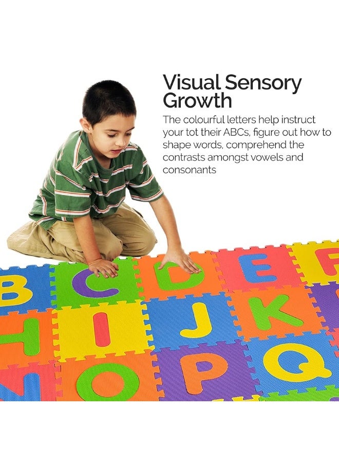 pete's choice SAFEST Non Toxic Alphabet Puzzle Mat - THICKEST ABC + Numbers 0 to 9 Flooring Mat, 36 Tiles I Kids Learn & Play with Interlocking Puzzle Pieces - Image 2