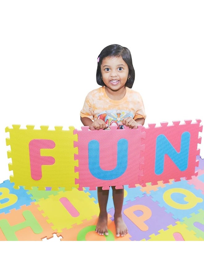 pete's choice SAFEST Non Toxic Alphabet Puzzle Mat - THICKEST ABC + Numbers 0 to 9 Flooring Mat, 36 Tiles I Kids Learn & Play with Interlocking Puzzle Pieces - Image 5