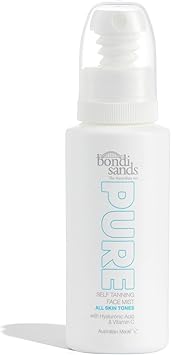 Bondi Sands PURE SelfTanning Face Mist Hydrating Lightweight Formula Gives a Natural Golden Glow Enriched with Hyaluronic Acid Vitamin C and Vitamin E Vegan Cruelty Free 70 mL236 Oz - Image 1
