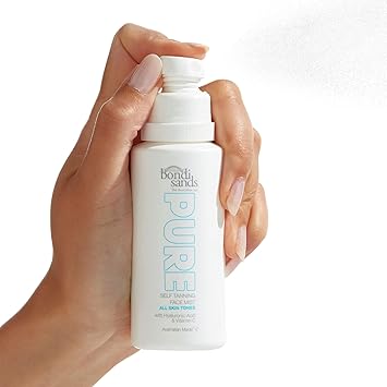 Bondi Sands PURE SelfTanning Face Mist Hydrating Lightweight Formula Gives a Natural Golden Glow Enriched with Hyaluronic Acid Vitamin C and Vitamin E Vegan Cruelty Free 70 mL236 Oz - Image 5