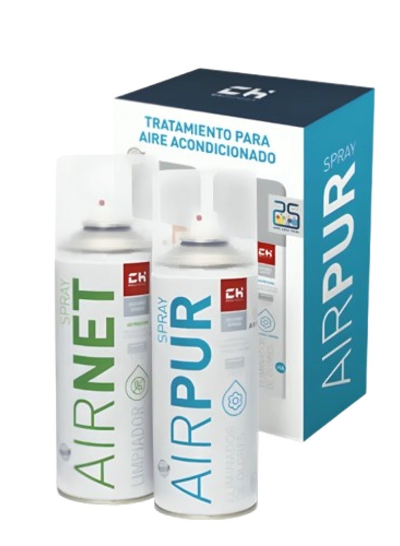 Ch Quimica Professional Central AC Cleaning and Sanitizing Kit - Airnet Spray + AirPur Spray - Image 1