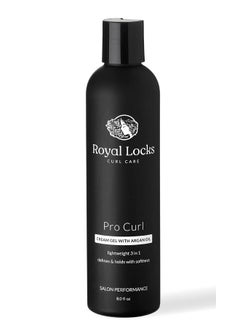 Pro Curl Cream Gel ; Curly Hair Cream Gel ; Lightweight Curl Defining Cream With Argan Oil Antifrizz Styling Gel For Wavy Coily & Curly Hairnew & Improved Formula (8 Fl Oz)