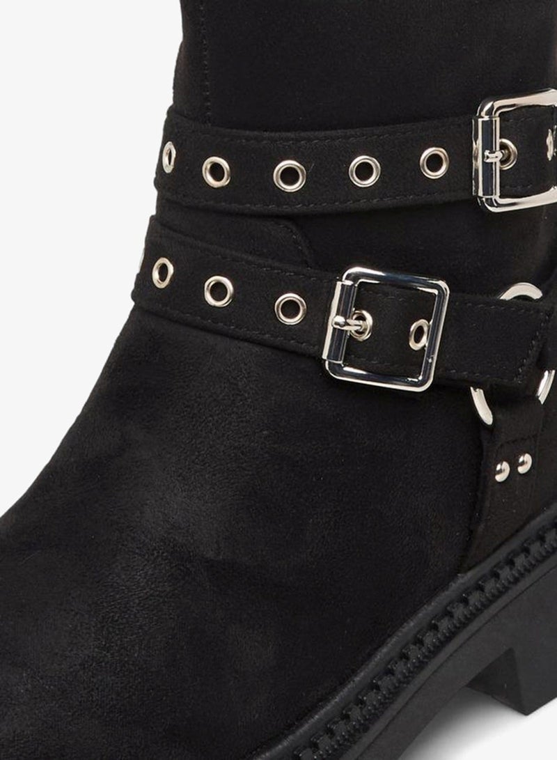 Flora Bella By Shoexpress Women Buckle Detail Ankle Boots - Image 5