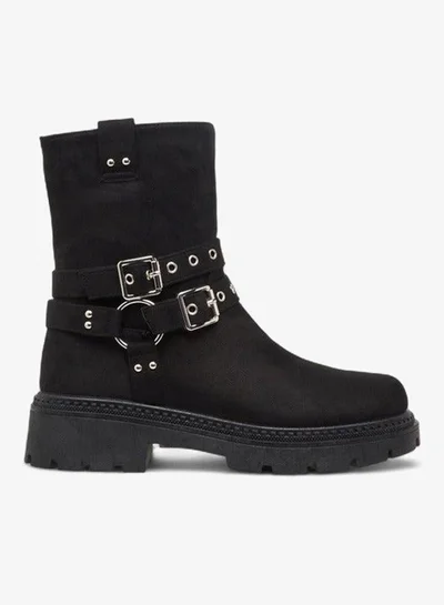 Flora Bella By Shoexpress Women Buckle Detail Ankle Boots
