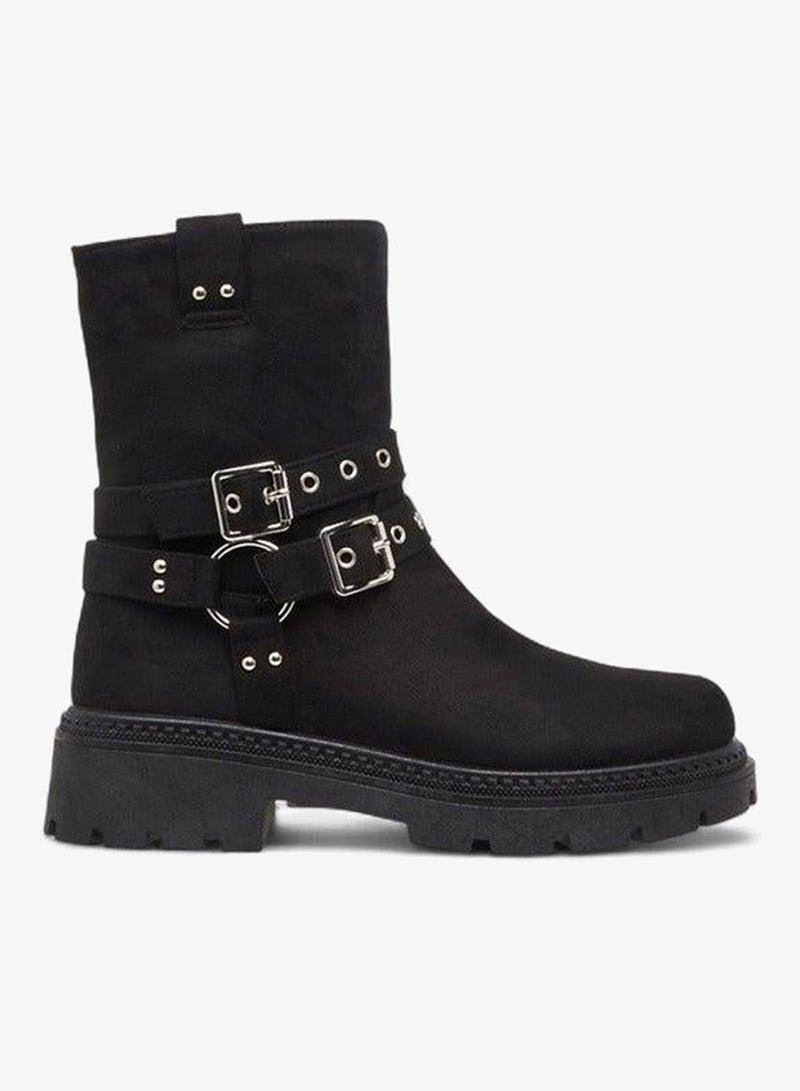 Flora Bella By Shoexpress Women Buckle Detail Ankle Boots - Image 1