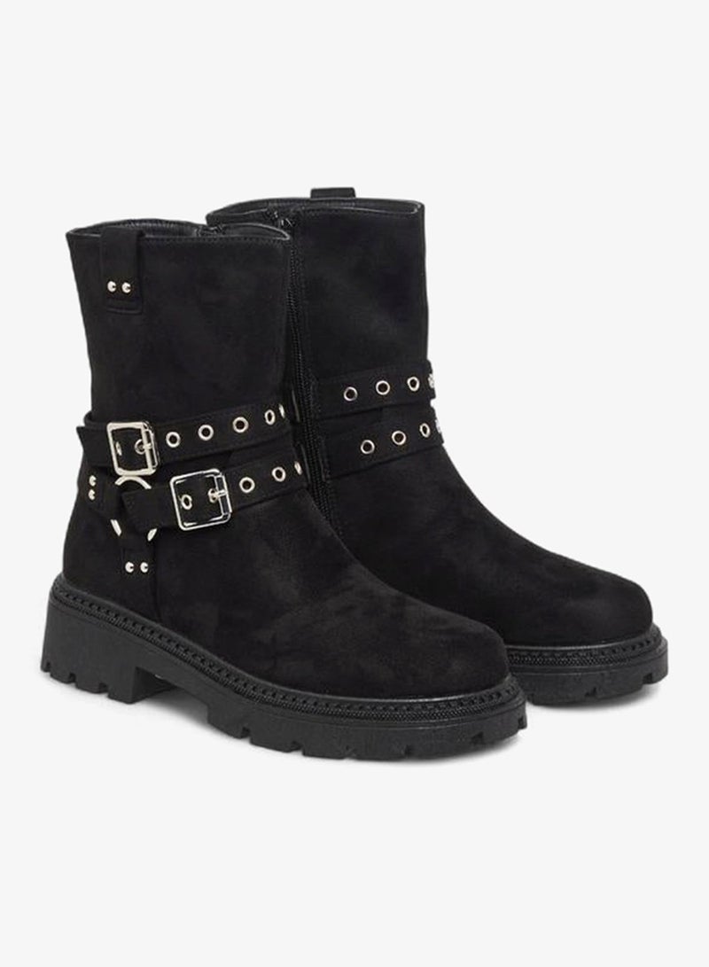 Flora Bella By Shoexpress Women Buckle Detail Ankle Boots - Image 2