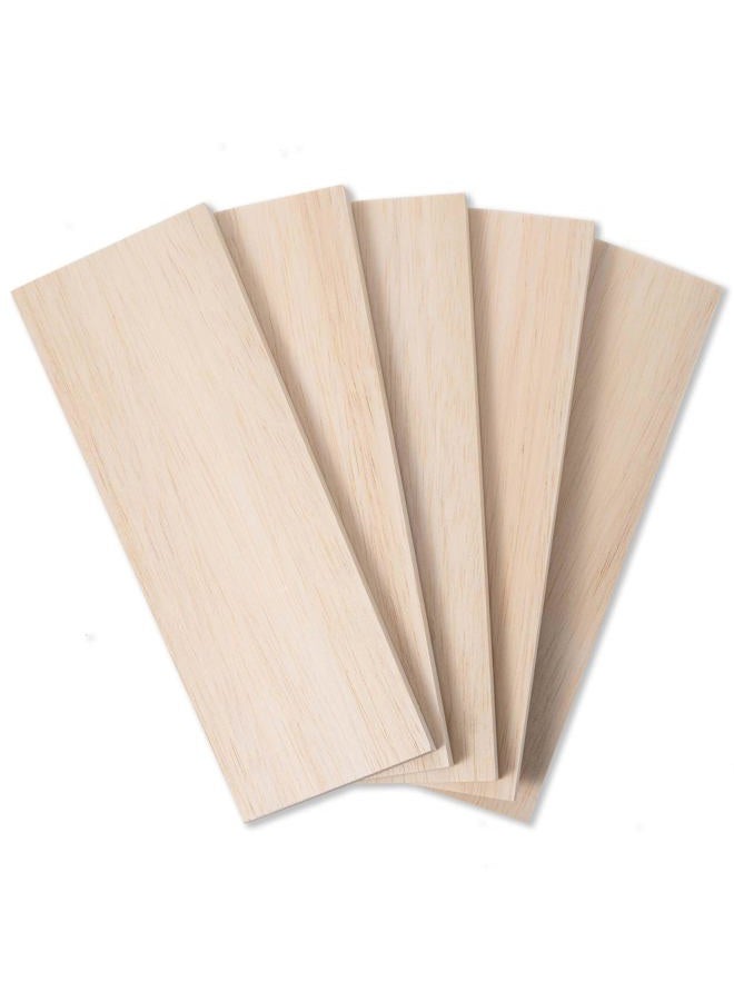 Craftiff Balsa Wood Sheets 1/2" Inch Thick 12" x 4" Unfinished Wooden Board by Craftiff (5 Pack) (5) - Image 1