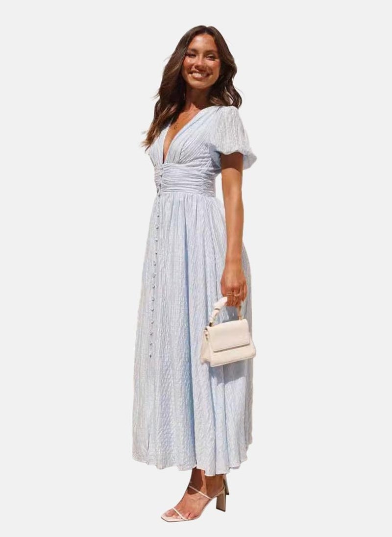 YUNIQEE Textured Button-Front Dress  - Image 3