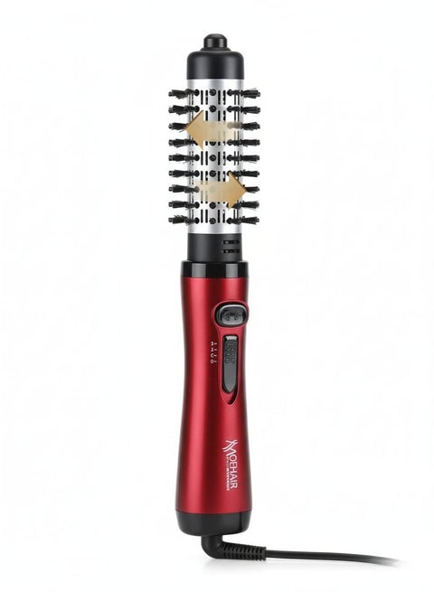 2 in 1 Rotating Hair Dryer Brush 1200W MO-7053 , Ionic Hot Air Brush for Fast Drying & Frizz Control, 3 Heat Settings, 2 Speed Modes, 360° Swivel Cord, Includes Travel Bag & Brush Set, Perfect for Smooth & Voluminous Hair