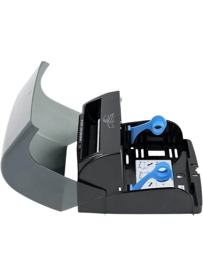 AKC Auto-Cut Electronic Tissue Dispenser – Wall-Mounted, Battery-Operated Hands-Free Paper Towel Dispenser for Restrooms, Bathrooms, and Commercial Spaces (Plastic, Black) USA - Image 2