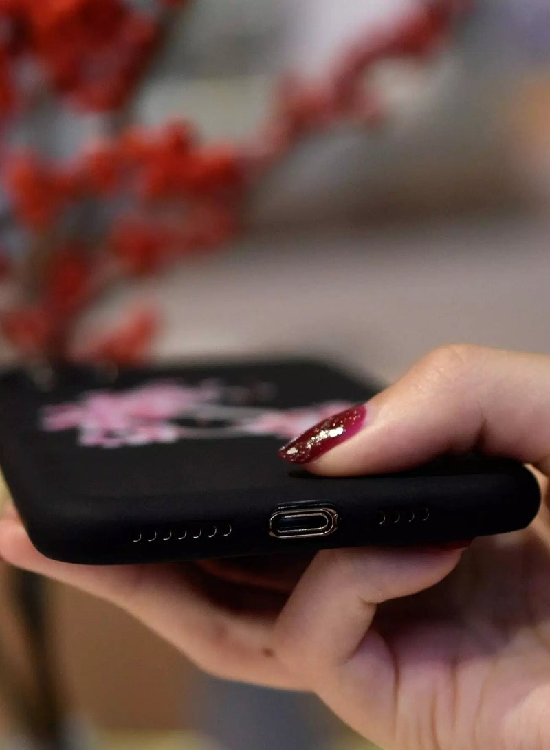 Flower & Letter Graphic Case Compatible With iPhone  - Image 4