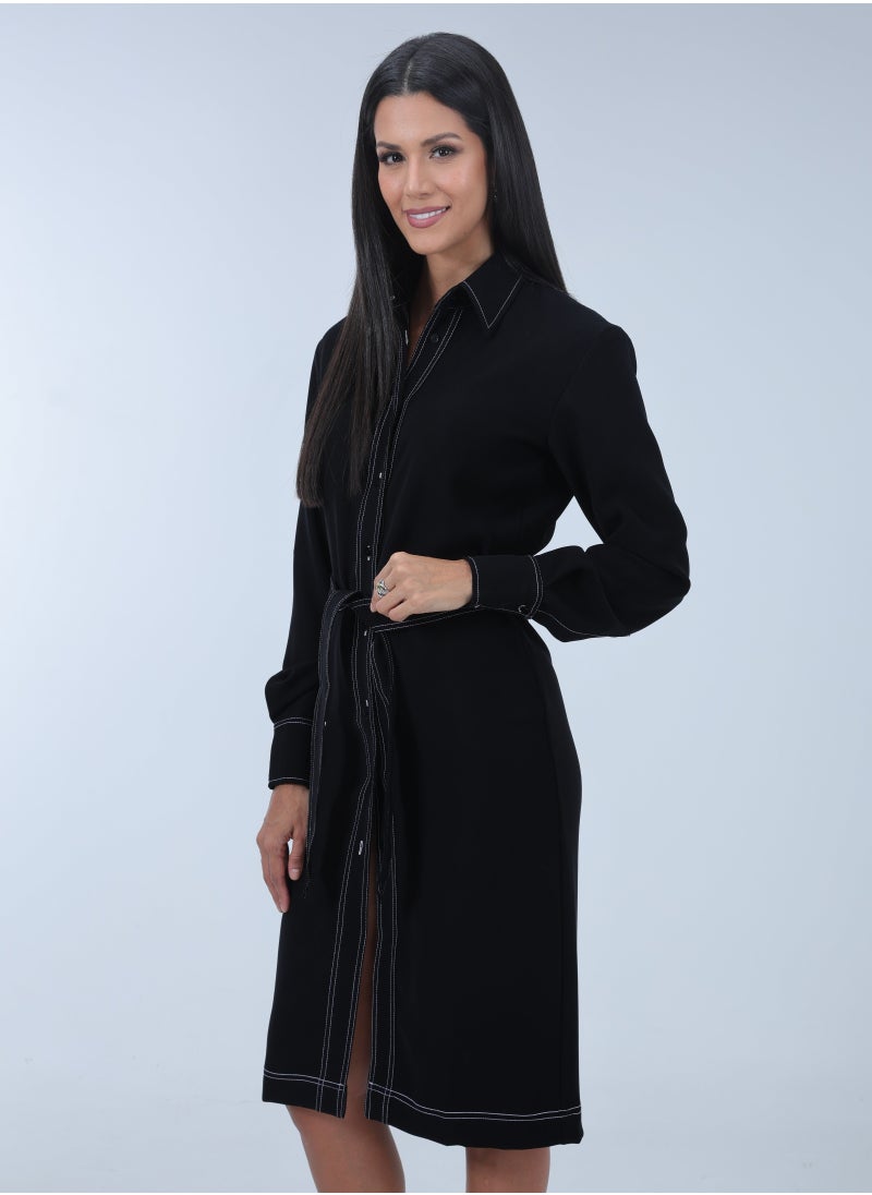 Celina,Black Knee Length Shirt Dress - pzsku/Z35392381CD7B9F707C52Z/45/_/1726049233/cdb4cbe4-5387-4c13-9b86-72400e32981f