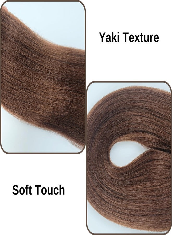 Leticia Brown Braiding Hair Pre stretched 30# Boho Hair for Braiding Hypoallergenic Synthetic Knotless Crochet Boho Braids - Image 4