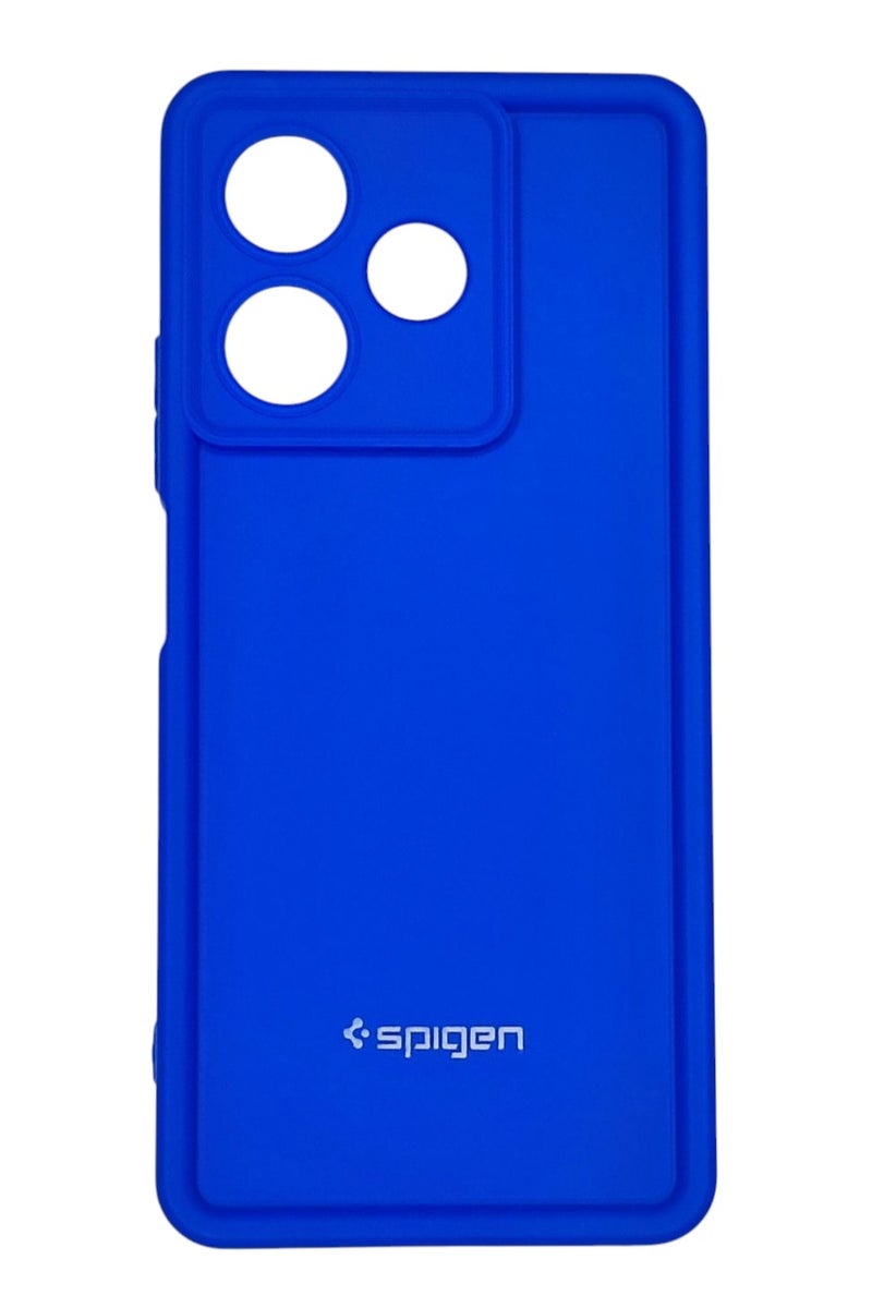 Spigen OPPO A5 Pro Spigen Silicone Case Cover With Camera Protection - Blue