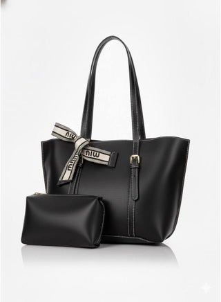 Women’s Black Shoulder Bag – Elegant Design for Work and University