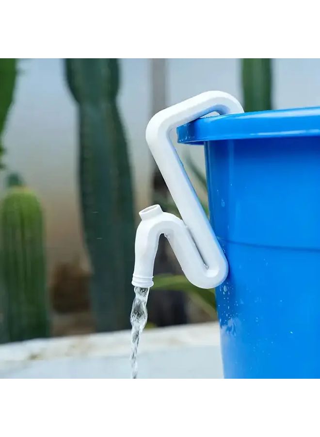 Self Priming Siphon Hose Kit for Automatic Drainage and Filling Water Transfer Overflow Pipe Solution Grey Emergency Flood Control for Aquariums Pools Home Gardens Garages Gravity Flow Energy Free Operation Labor Saving Tool - Image 2