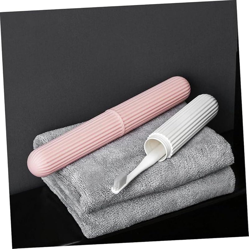 3Pcs Portable Toothbrush Case Travel Storage Box Lightweight Plastic Holder - Image 5