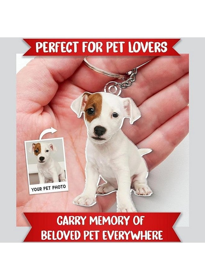 Personalized & Customised Acrylic Pet Keychain With Pet Image-Photo Permanently Printed On Both Sides. Perfect For Pet Lovers.Great Gift Option-Carry Your Beloved Pet Everywhere With You,Black - Image 3