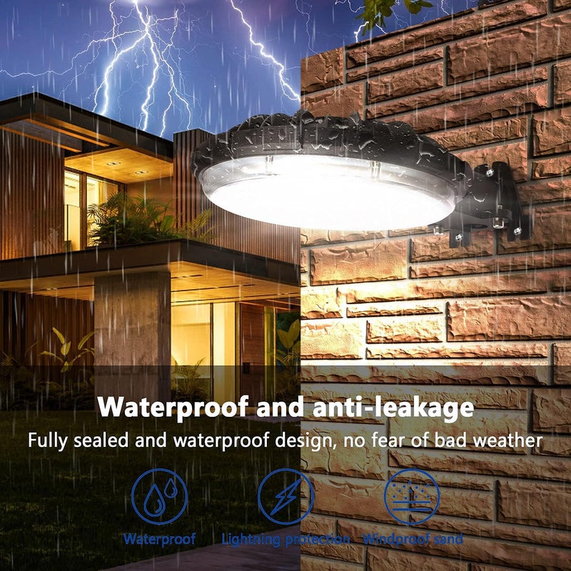 Karjoefar LED Barn Light, Dusk to Dawn Outdoor Lighting with 100W 10000LM 5000K Daylight, IP65 Waterproof Outdoor Security Lights for Garage Yard Street Warehouse Use - Image 3