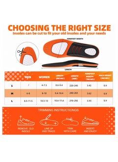BIGTHREE Plantar Fasciitis Orthotics Insoles for Men Women, Arch Supports Inserts for Plantar Fasciitis Relief, Inserts for Standing All Day, Flat Feet Orthotic Inserts, Insoles for Work Boots(L)  - Image 5