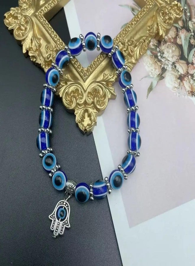 MEENAZ Evil Eye Bracelet For Women ladies Nazaria Adjustable Kada for Girls Bangleewellery for women Evil Eye Rakhi for Brother Bhabhi Gift Bracelet for Girls/Women and Boys/Men 298 - Image 5