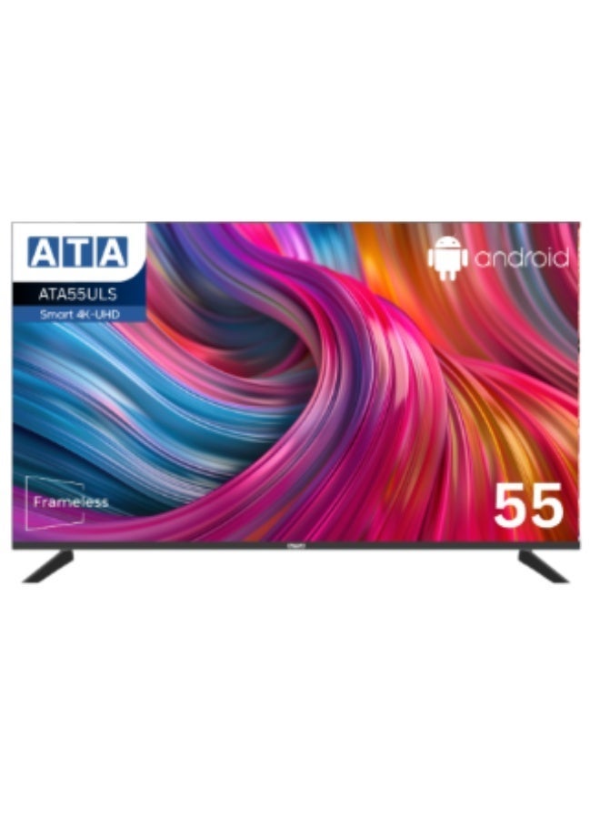 اي تي اي شاشة 55 سمارت بدون اطار 4K - Image 1
