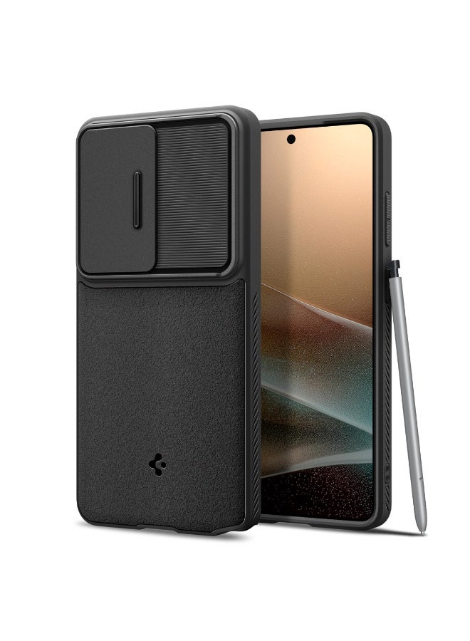 Spigen غطاء حماية أوبتيك أرمور لهاتف سامسونج جالاكسي S26 ألترا مع واقي عدسة الكاميرا - أسود - Image 1