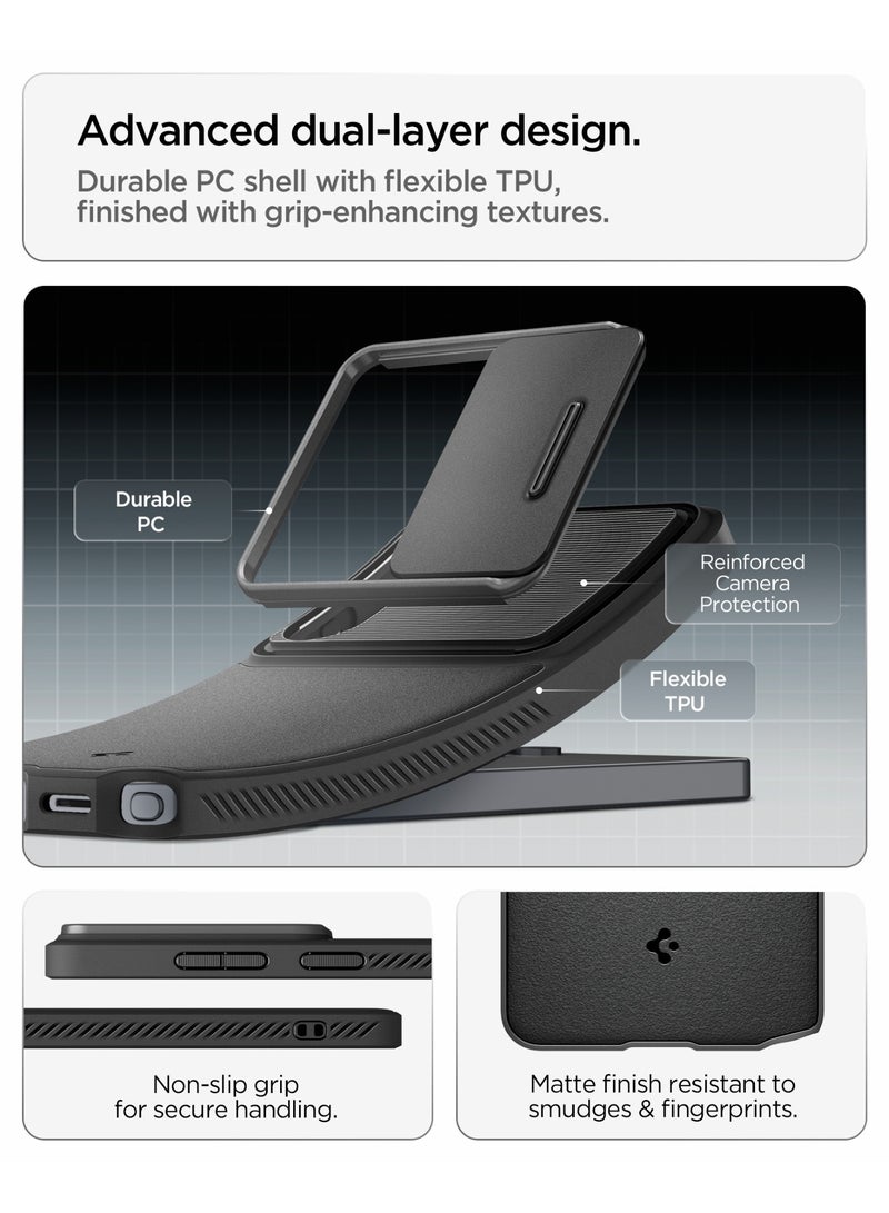 Spigen غطاء حماية أوبتيك أرمور لهاتف سامسونج جالاكسي S26 ألترا مع واقي عدسة الكاميرا - أسود - Image 4