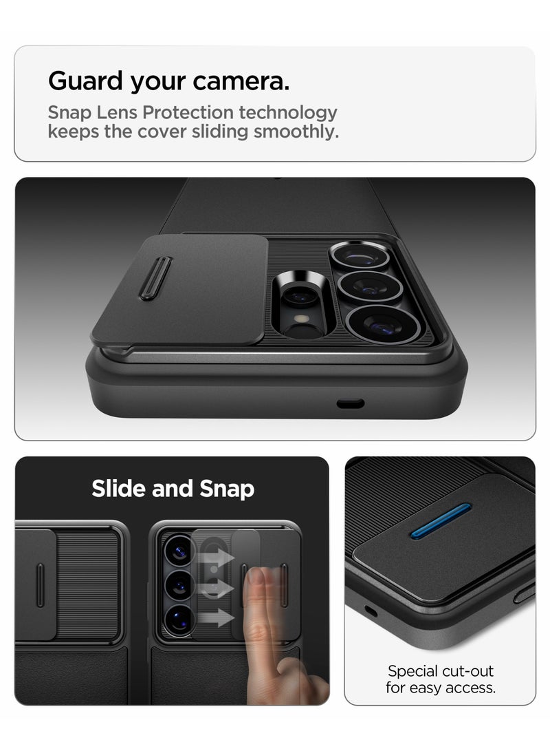 Spigen غطاء حماية أوبتيك أرمور لهاتف سامسونج جالاكسي S26 ألترا مع واقي عدسة الكاميرا - أسود - Image 3