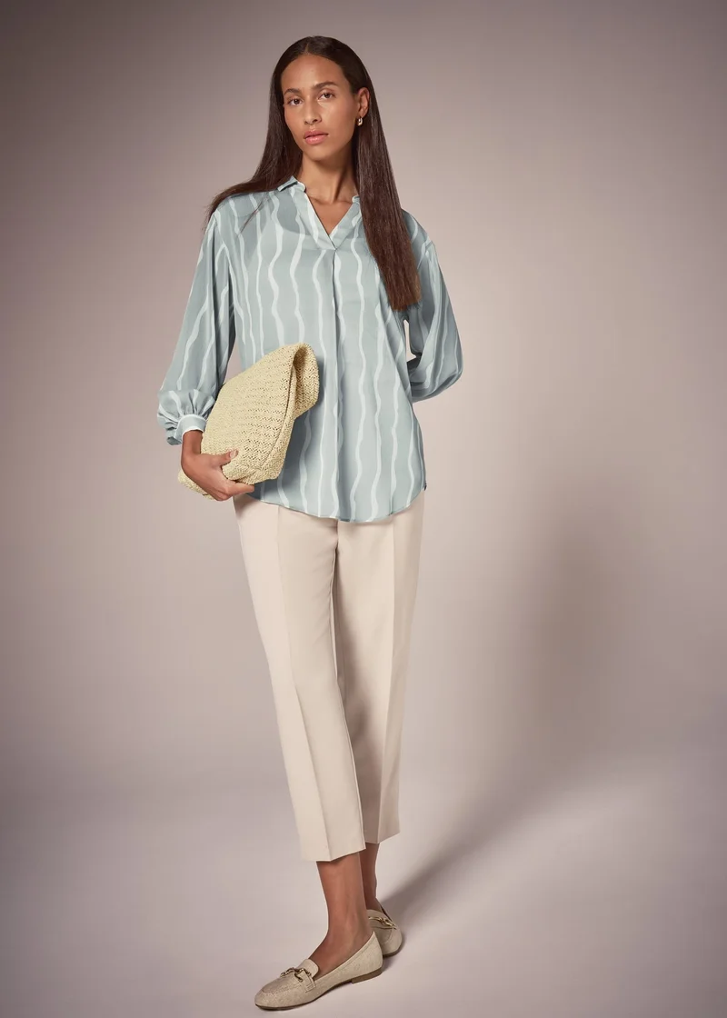 ماتلان Et Vous Sage Stripe Blouse