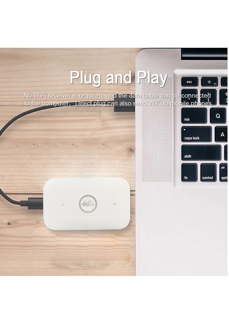 Generic - 4G Portable Pocket WiFi Router 150Mbps WiFi Modem Car Mobile Wifi Wireless Hotspot with Slot Portable WiFi - Image 1