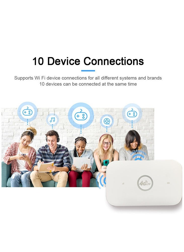 Generic - 4G Portable Pocket WiFi Router 150Mbps WiFi Modem Car Mobile Wifi Wireless Hotspot with Slot Portable WiFi - Image 1