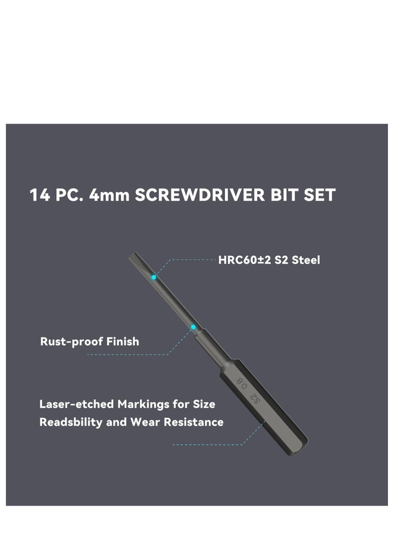 Y&D Precision Screwdriver Set, 18-Pieces Hobby and Repair Portable Compact 4mm Bits, Slim Rotating for DIY PC, Phone, IT Hardware, Electronic Devices, Watch  - Image 5