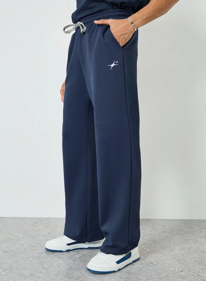 Pocket Minimal Print Relaxed Fit Joggers